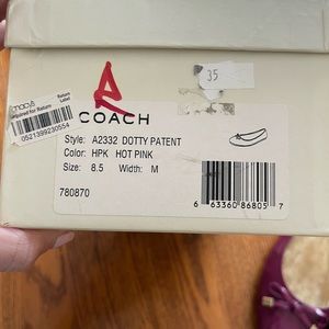 Coach Flats Dotty Patent